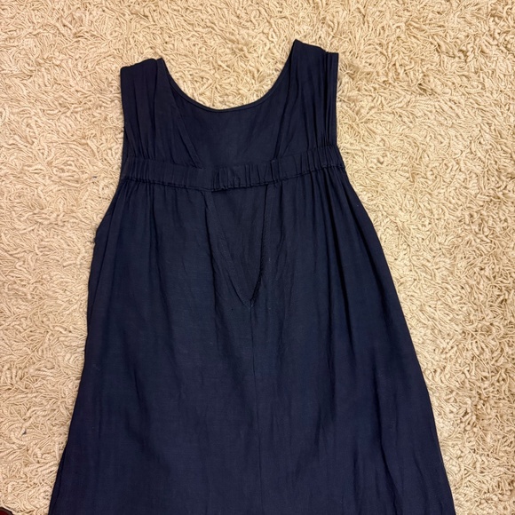 Petal And Pup Yardlee Jumpsuit Loose Fit Wide Leg Crop Rayon Blend Navy Size 6 - Picture 8 of 13
